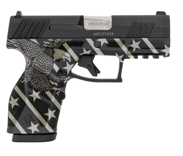 Taurus GX2 Compact Frame 9mm Luger 13+1 3.38" Stainless Steel Barrel, Matte Black Serrated Alloy Ste